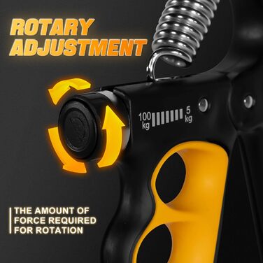 Тренування хватки Griffkrafttrainer: регульований опір 35-70 кг, тренажер передпліччя, цифровий лічильник, посилення хватки. Оранжевий/Західний колір у зигзагоподібному візерунку (Sunset Chevron)