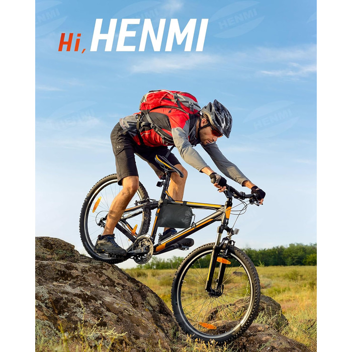 Чохол для велосипеда Henmi на багажник, 420D Oxford, водонепроникний, з мотузкою 3м, захист від УФ, міцний, для електровелосипеда, 210x110x70 см