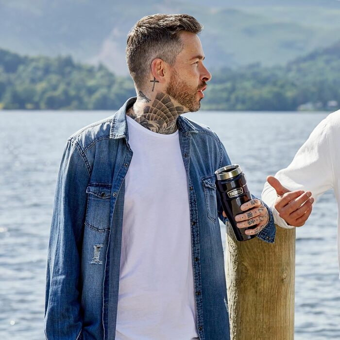 Термокружка Thermos King, нержавіюча сталь, 470 мл, мідне покриття