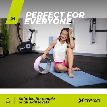 Килимок для йоги XTREXO Lila 32 см - екологічний, з TPE та PP, антиковзаюча поверхня
