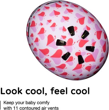 Дитячий велосипедний шолом Nutcase Baby Nutty Gloss, XXS 47-50 см, Love Bug