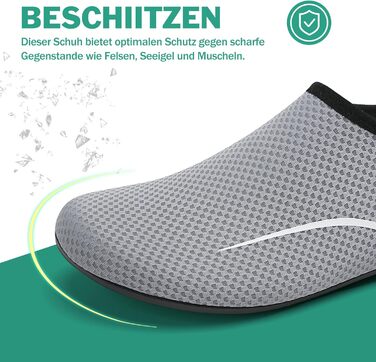 Чоловічі та жіночі аквашузи Sixspace для плавання, серфінгу, йоги. Швидка сушка, дихаючі, slip-on. Розмір 47 EU