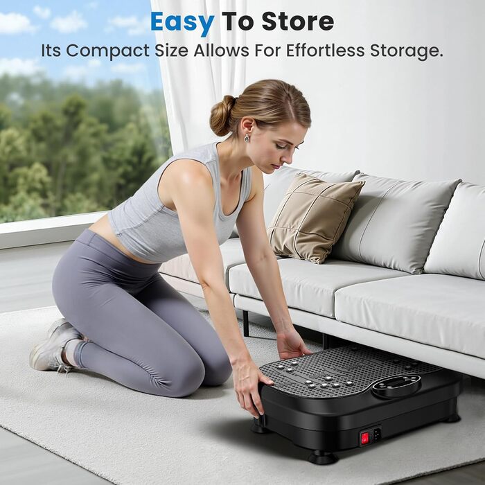 Віброплатформа для лімфодренажу та схуднення з 200 рівнями, фітнес-обладнання для всього тіла, стійка, шейк-борд, спортивний фітнес-зал