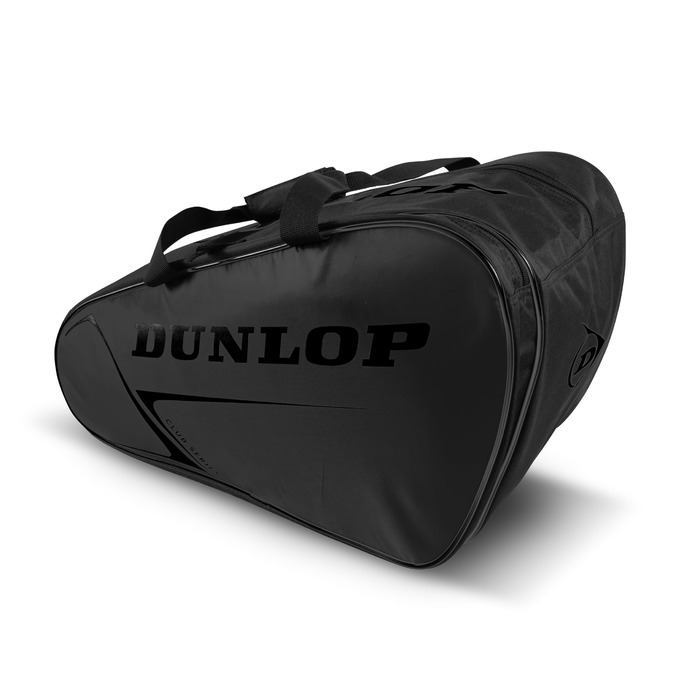Сумка для падел Dunlop Club Black/Silver 55x30x30 см - Оригінальна спортивна сумка для ракет та аксесуарів