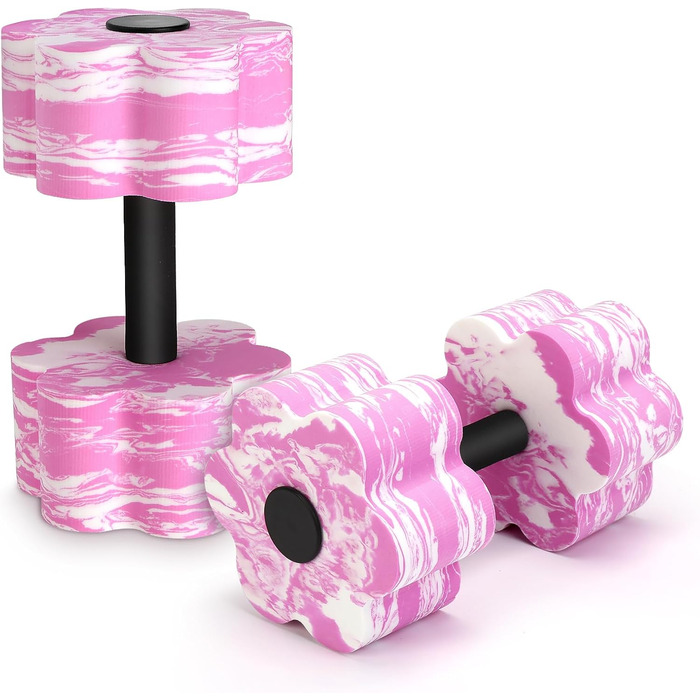 Набір аква-гантелей для плавання, 2 шт. - зелений (рожевий) | Аквафітнес, гідробінго, тренування у басейні