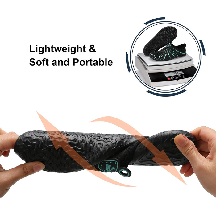 Водні шкарпетки Spesoul для жінок та чоловіків: дихаючі, швидковисихаючі, м'які, для хайкінгу, плавання, пляжу, серфінгу, йоги, спорту, 42/44.5 EU, блакитний