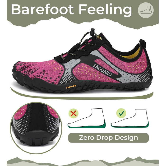 Взуття для тренувань Barefoot чорне (Nero Fumosо) 36 EU: для хайкінгу, дому та активного відпочинку
