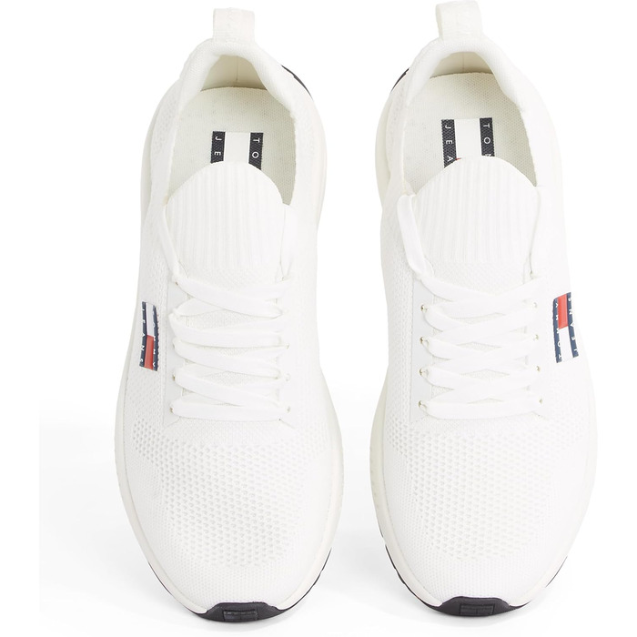 Футболка Tommy Jeans Runner Knitted Em0em01555 (40 EU, Білий/Бежевий)