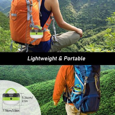 LED кемпінговий ліхтар Blukar: портативна ручна лампа з магнітом, 3 режими світла, водонепроникна для кемпінгу, походів та надзвичайних ситуацій