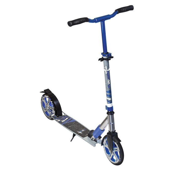 Самокат трюковий muuwmi Aluminium Scooter Deluxe 205мм ABEC 7 сіро-блакитний - для дітей та дорослих, регульована висота, сертифікат GS