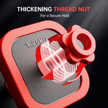 Набір гантелей JOROTO 10-30 кг 4-в-1: гантелі, штанга, гиря та бруси для фітнесу вдома. Підходить для силових тренувань та загальної фізичної підготовки.