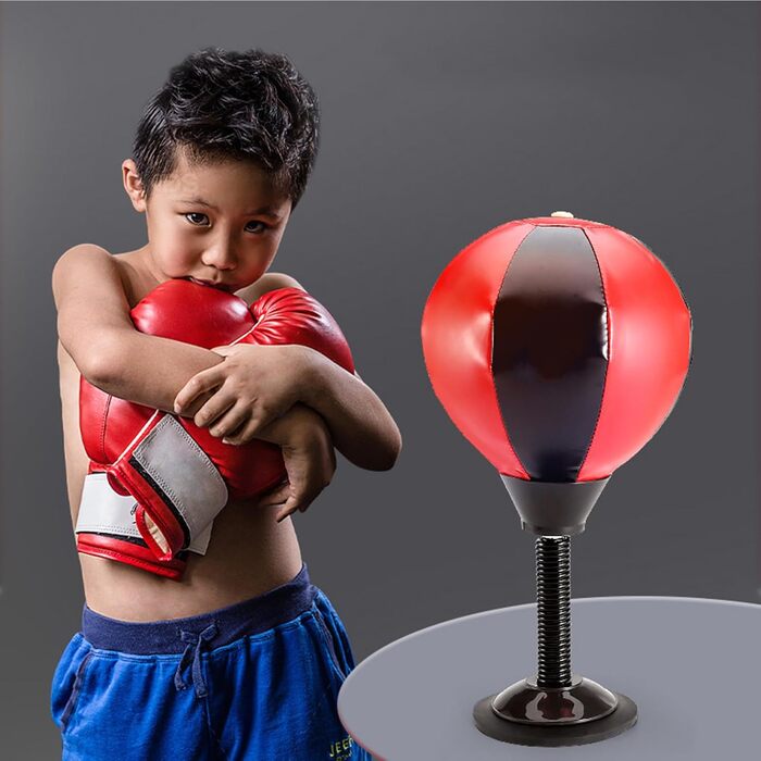Бокс-груша надувна для офісу з присоскою | Розвантаження стресу для підлітків, офісних працівників, студентів