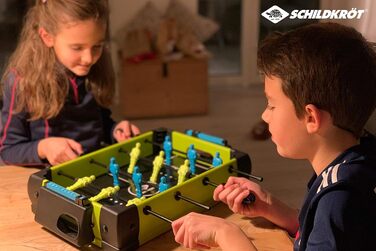 Міні-футбол настільний Schildkröt 970310, маленький стіл для футболу з двома м’ячами та лічильником голів, ідеальний для дому, вечірок і дитячих свят