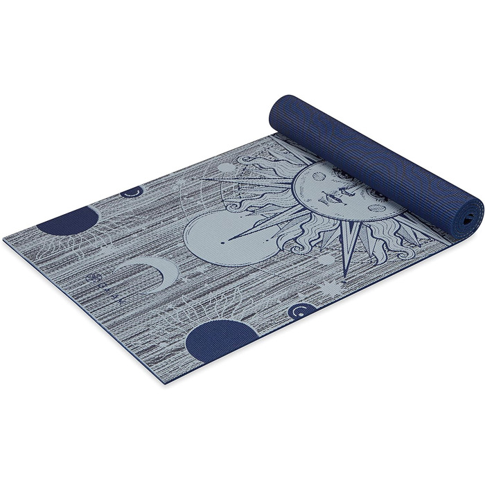 Йога мат Gaiam Premium 6 мм – двосторонній, товстий, нековзний килимок для йоги, пілатесу та вправ на підлозі (172,7 x 61 x 6 мм)