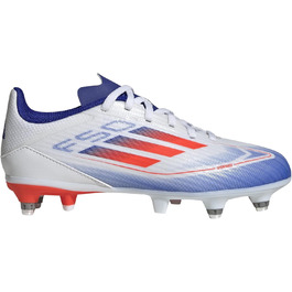 Кросівки футбольні Adidas F50 Pro FG Cloud White/Coral Red/Lucid Blue, 28 EU