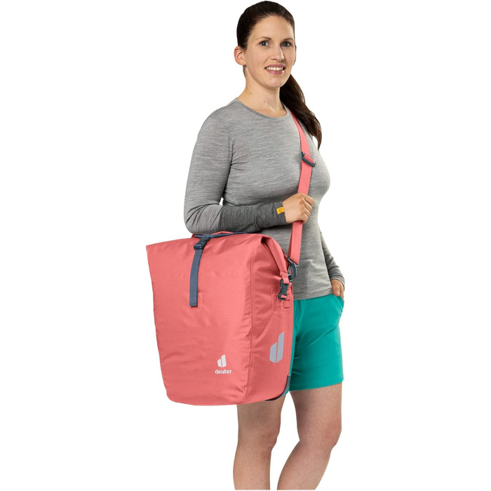 Велосипедна сумка Deuter Weybridge 25+5 л, водонепроникна, на задній багажник, колір Redwood