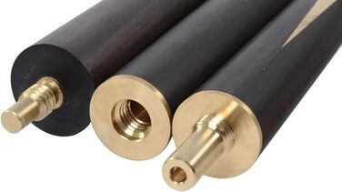 CUESOUL Snookerqueue: класичний кий для більярду, ручної роботи, 145 см, палісандр, 3/4-розбірний, з чохлом та подовжувачем CSSC006