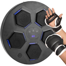 Електронна музична боксерська машина ACROSSPART з Bluetooth, настінна, для дорослих, регульована швидкість