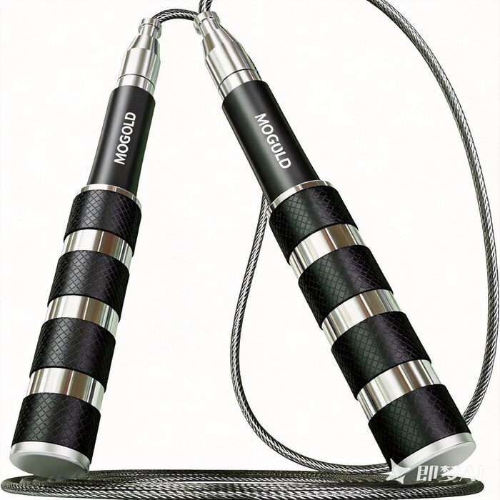 Стрибальний скакалка Speed Jump Rope для фітнесу, боксу та кардіо, складана з PVC-тросом, чорна