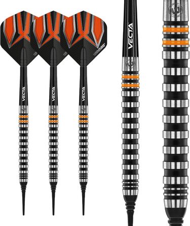 Дартс набір WINMAU Fury 18-20 г, вольфрамовий, Softip, з призмовими опереннями та Vecta-шафтами