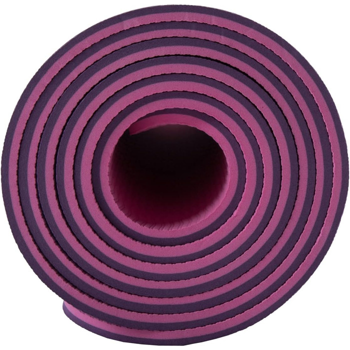Килимок для йоги Bergmann з ремінком, TPE фітнес-килимок, спортивний килимок для йоги, пілатесу, домашніх тренувань, 183 x 61 x 0.6 см