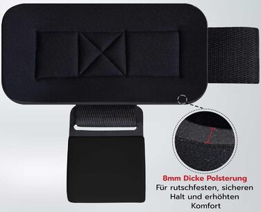 Набори гаків для важкої атлетики AQF – нековзні ручки з гумовим покриттям, 8 мм неопренова підкладка, для чоловіків та жінок (пара), ідеальні для підйому ваги та пауерліфтингу (чорний)