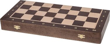 Дерев'яний шаховий набір Square Pro Nr 5 WENGE, шахи Staunton, шахівниця з дерева