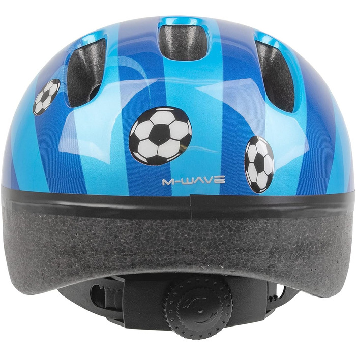 Дитячий велосипедний шолом M-Wave Space Soccer, футбольний дизайн