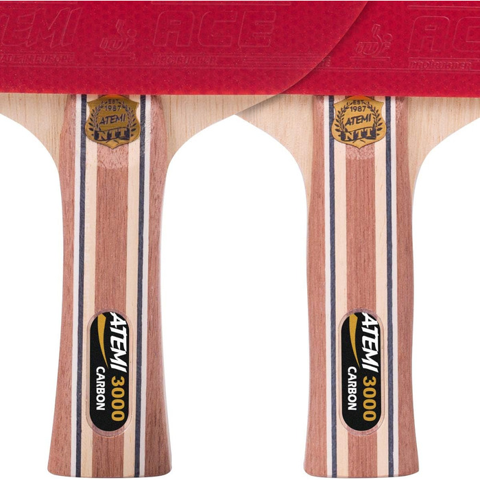 Пінг-понгова ракетка Atemi Pro Carbon 3000: контроль та продуктивність | ITTF-сертифікована | з натурального дерева | анатомічна