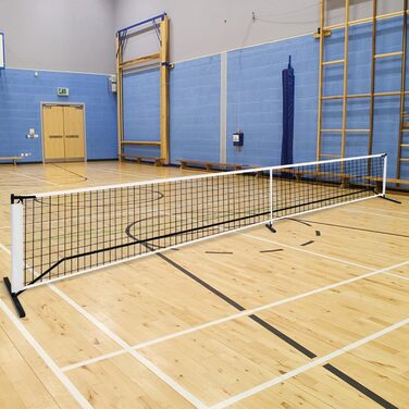 Мережа для тенісу, піклболу, волейболу та бадмінтону COSTWAY 670x92 см, з металевим каркасом та сумкою, для дітей та дорослих, для використання на вулиці, вологостійка