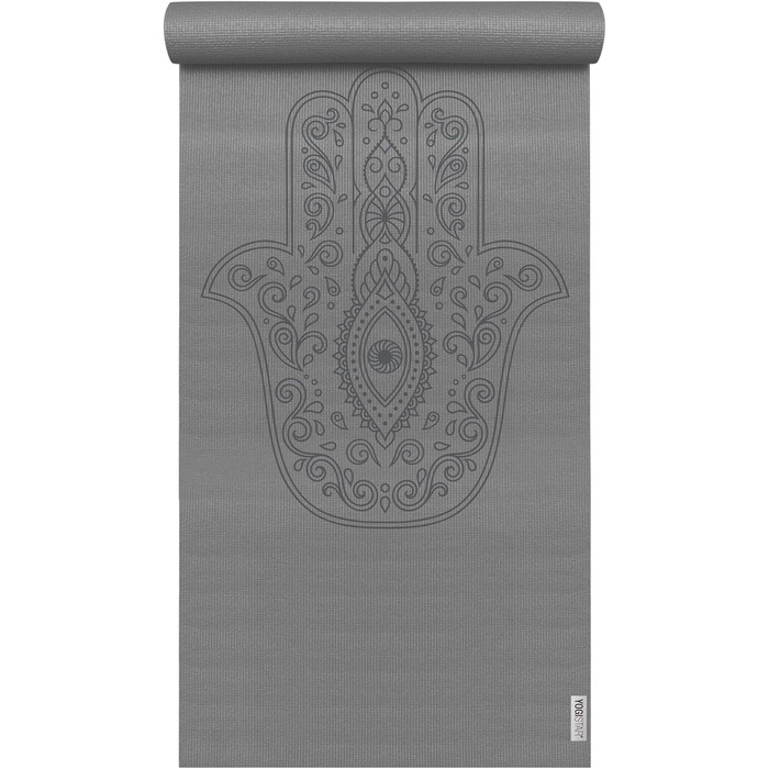 Йога-мат Yogistar Yogimat Basic Art Collection Hand of Fatima, графітовий