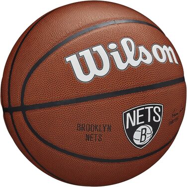Баскетбольний м'яч Wilson NBA Team Brooklyn Nets, розмір 7, композитний, унісекс