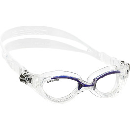 Окуляри для плавання Cressi Lady Flash Clear/Blue - жіночі, прозорі лінзи, антифог, антиподряпини, UV-захист