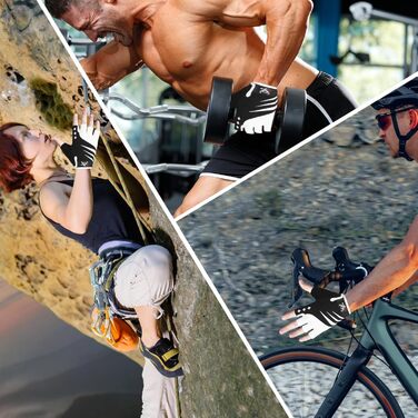 BEAST RAGE Fingerless Fahrradhandschuhe: Гелеві, антиковзні, для MTB, тренувань, сірі (L)