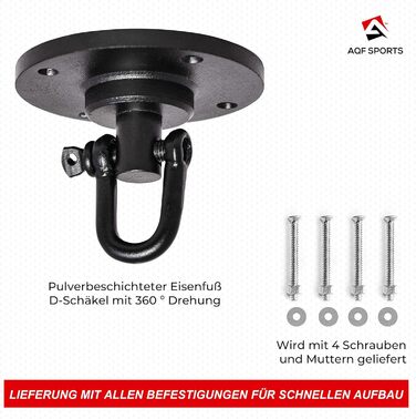 Набір для боксу AQF: боксерський мішок, перчатки, захист, чорний та білий, Pro