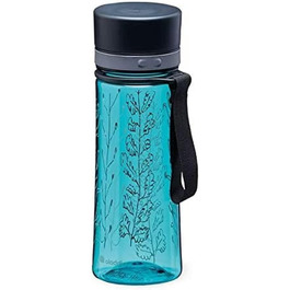 Пляшка для води Aladdin Aveo 0.35 л, блакитна, герметична, BPA-free, широка горловина, не вбирає запахи, підходить для посудомийної машини