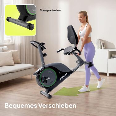 Zipro велотренажер Easy: магнітний ергометр для дому, до 150 кг, без батарейок