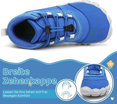 Дитячі шкарпетки-мокасини Saguaro для трекінгу та хайкінгу, легкі, дихаючі, антиковзні, розмір 24-36 EU, блакитні