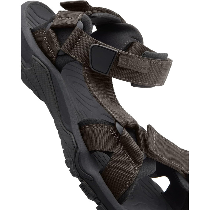 Jack Wolfskin LAKEWOOD RIDE SANDAL M: Чоловічі сандалі для туризму та відпочинку, колір Cold Coffee (47 EU)