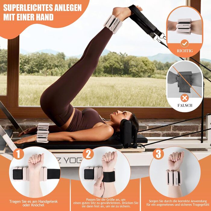 Набір манжет для ніг та рук 1.8 кг (0.9 кг кожна) для фітнесу, кардіо та силових тренувань. Манжети для ніг та рук, 1.8 кг.