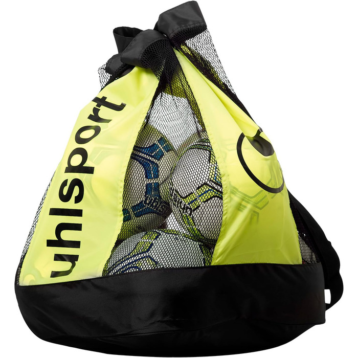 Футбольні м'ячі Uhlsport 12 шт, чорний/флуо жовтий