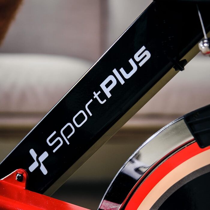 Велотренажер SportPlus Speedracer з підставкою для планшета, підтримкою APP, сумісністю з Bluetooth-датчиком пульсу, маховиком 13 кг, безступеневим регулюванням навантаження, SP-SRP-2100-i, чорний