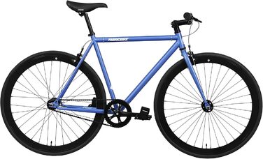 Велосипед FabricBike Original Hi-Ten, сингл-спід, фікс, міський, синьо-чорний, 8 кольорів, 3 розміри, 10,45 кг, рама 53 см (M)