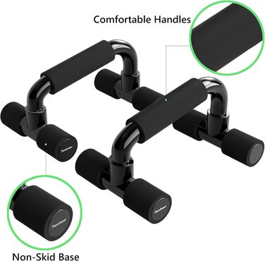 Паралелети для віджимань Push Up Bars, чорні - фітнес обладнання