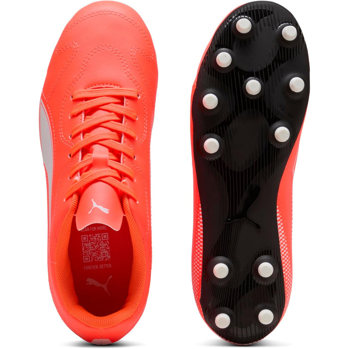 Дитячі футбольні бутси PUMA Vitoria II FG/AG Jr - біло-червоні (4 UK)