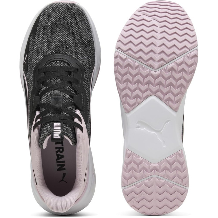 Крос-тренажери PUMA Disperse Xt 4 Knit для унісекс, 46 EU, чорний, рожевий, білий