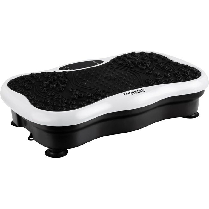 Платформа вібраційна Miweba Sports для дому: масаж, схуднення, фітнес, тренування. 5 років гарантії (біла)