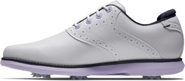 Жіночі гольф-туфлі FootJoy Tradition 38 EU, білий, темно-синій, фіолетовий