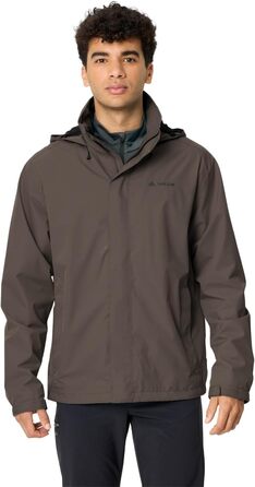 Чоловіча водонепроникна куртка VAUDE Escape light Jacket — вітрівка з мембраною, дихаюча, колір deer brown, розмір 4XL