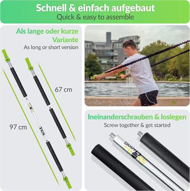 BodyCROSS Rip Trainer Premium - Німецька якість | До 24 кг зусилля | Для домашніх та студійних тренувань